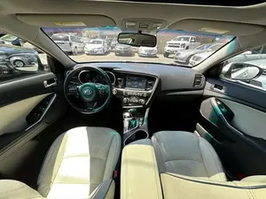 2016สำหรับ Kia Optima Hybrid EX AWD Turbo เครื่องยนต์ด้านซ้ายพวงมาลัยหนังเบาะภายในสีเข้ม - Product Image 6