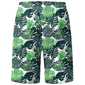 Shorts de plage formels unisexes d'été, motif uni, extensibles, maillot de bain, teinture unie, séchage rapide, respirant, toile polyester/coton - Product Image 3