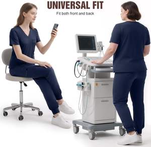 ชุดเครื่องแบบขัดผ้าฝ้ายทางการแพทย์สำหรับโรงพยาบาลชุดเสื้อผ้าสำหรับวิ่งพยาบาลใช้ได้ทั้งชายและหญิง - Product Image 4