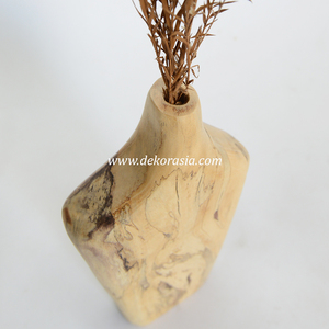 Jarrón de tamarindo de madera natural, artesanía decorativa de madera para sala de estar, decoración del hogar, jarrones de madera - Product Image 4