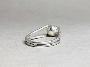 Anillos de dedo finos de Plata de Ley 925, abalorio de bola de plata geométrica a la moda, joyería minimalista para fiestas - Product Image 6