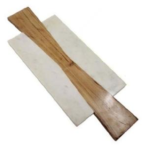 Nouveau Design 2025 Planche à découper en bois et marbre Article d'artisanat indien Produit de cuisine Planche à découper Rectangle personnalisé - Product Image 4