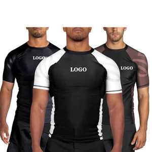 Manches courtes Rash Guard Compression Shirt Mens Sublimation Running Jogging Clothes Quick Dry Sports Top Outdoor - Product Image 6