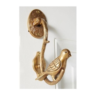Animal Head Shape Eco-Friendly <b>Vintage</b> <b>Door</b> Knocker Pure Iron Metal for Home Hotel Villa Window Application Golden - Product Image 5