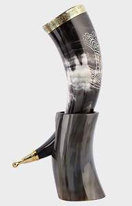 Handmade Buffalo <b>Horn</b> <b>Drinking</b> <b>Horn</b> with Stand-Modern Design Waterproof Home Decor - Product Image 4