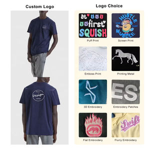 เสื้อยืดคอกลมแขนสั้นผู้ชายผ้าฝ้ายสีทึบหลวมลำลองขายดีเสื้อยืดผู้ชายเรียบง่าย - Product Image 3