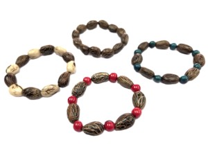 Handmade Fashion Seed <b>Beaded</b> <b>Bracelet</b> Eco-Friendly Artisan Jewelry with Natural Seeds in Colorful Multistrand Designs - Product Image 1