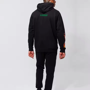 Sweat-shirts à capuche unisexes en molleton 100% coton épais 400 GSM, respirants, séchage rapide, impression puff, basiques streetwear, DTG - Product Image 3