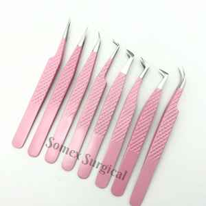 Pinzas de Alta Calidad con Punta de Fibra para Pestañas, Acero Inoxidable y Almacenamiento de Múltiples Piezas, Pinzas para Injerto de Pestañas - Product Image 4