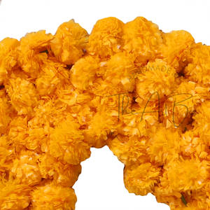 Guirlande de souci artificielle Décorations de mariage indien Guirlande décorative d'événement floral Cordes Photo Prop Guirlande de fleurs - Product Image 5