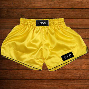 Pantalones Cortos de Muay Thai Negros Personalizados con Mi Logotipo, Pantalones Cortos de Lucha, Pantalones Cortos de Muay Thai - Product Image 2