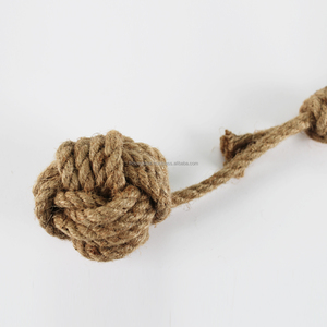 ของเล่นสุนัขแบบลูกบอลป่าน ผลิตในเวียดนาม เป็นมิตรกับสิ่งแวดล้อม ลูกบอลเชือกป่านแข็งแรงสำหรับเล่นชักเย่อ ฝึกเคี้ยว และออกกำลังกายประจำวัน เป็นมิตรกับสิ่งแวดล้อม - Product Image 3