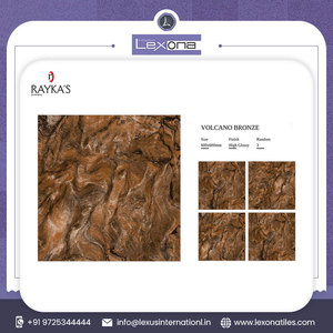 Carreaux de sol en marbre de porcelaine 60x120 brillants de luxe émaillés d'or pour l'intérieur de salon épaisseur de 5mm - Product Image 3