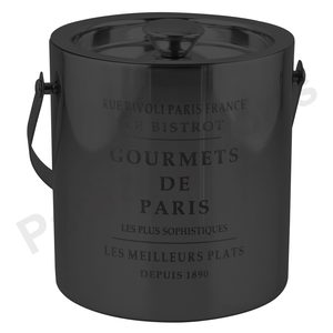 GOURMETS DE PARIS Élégant Rose Or Acier Inoxydable Durable Seau à Glace Fête Refroidisseur pour Vin pour Cocktails Bar - Product Image 1