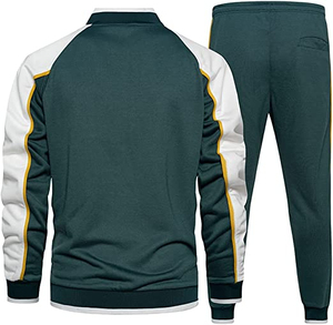 Chándal Deportivo de Invierno para Hombre, Diseño Moderno, Transpirable, Talla Grande, Corte Regular, Color Sólido, Alta Calidad, 100% Algodón, para Entrenamiento - Product Image 2