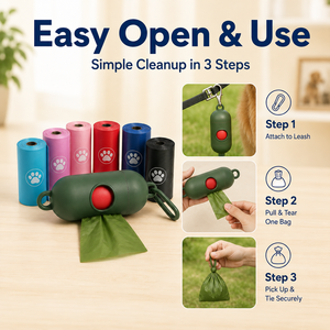Sacs à déjections pour animaux multicolores avec porte-capsule pour kits de promenade canin et gammes de produits en ligne pour la vente mondiale - Product Image 3