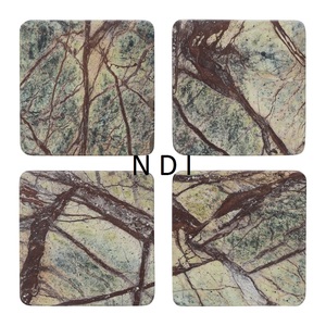 Lot de 4 sous-verres décoratifs en marbre Lot de 4 sous-verres en marbre pour café, bière, tasse, vin, vaisselle ou comptoir, thé - Product Image 1