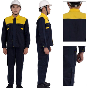 ชุดเครื่องแบบงานหนักชุดป้องกันผ้าฝ้ายผสมสำหรับใช้ในอุตสาหกรรม - Product Image 3