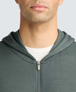Sudadera con Capucha Ligera de Algodón con Cremallera Completa para Hombre, Ropa Deportiva Informal, Suave y Cómoda, Estilo Urbano, Logotipo Personalizado OEM - Product Image 4