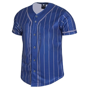 Uniforme Deportivo Personalizado de Béisbol con Botones, Cuello en V, Unisex, Transpirable, de Secado Rápido, Tela de 220g, Nombre y Número Bordados - Product Image 3