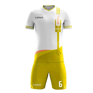 Camiseta de fútbol Sublimación de secado rápido Camiseta de equipo de fútbol personalizada Uniforme de entrenamiento de fútbol para hombres en blanco - Product Image 3