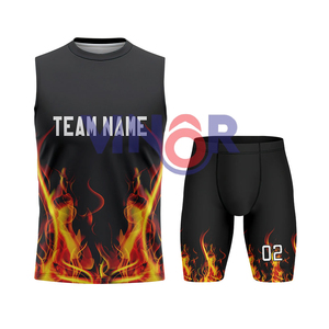 Uniforme de football américain personnalisé par sublimation, compression en spandex, 7 contre 7, maillot de football américain, ensemble uniforme - Product Image 3