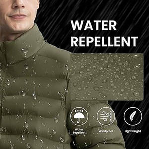 Nouvelle arrivée Veste matelassée noire Vestes matelassées pour hommes Veste matelassée d'hiver pour hommes - Product Image 4