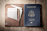Couverture de passeport en cuir rustique Design personnalisé de luxe Porte-passeport en cuir véritable Portefeuille de voyage Style OEM de qualité supérieure