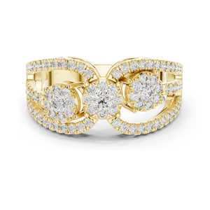 Lab-Grown <b>Diamond</b> <b>Ring</b> for Women 0.75 CT VVS-VS EF Clarity 18KT, 14KT, 10KT Gold & 925 Silver Rose, Yellow, White Gold & - Product Image 3