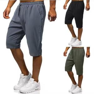 Pantalones cortos deportivos de algodón de alta calidad para hombres, cómodos, superventas, ropa de calle de hip-hop de verano, patrón sólido de talla grande - Product Image 1