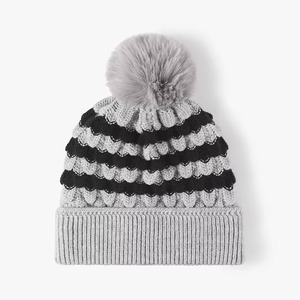 Gorro de punto de alta calidad, hecho de acrílico suave y elástico o mezcla de lana, ideal para ropa de invierno, gorro para deportes al aire libre - Product Image 4