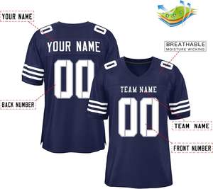 Urban Streetwear Maillots de football américain Séchage rapide Respirant Polyester Mesh Sublimation Team Logo Name Plus Size Sportswear - Product Image 2