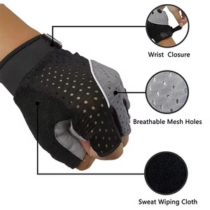 Venta al por mayor de alta calidad logotipo personalizado gimnasio Fitness guantes mejor tasa nuevo estilo hecho del mejor material Spandex para deportes - Product Image 6