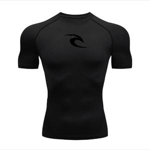T-shirt de compression à manches longues unisexe 100% nylon imprimé par sublimation confortable et tendance à séchage rapide MMA Fitness - Product Image 5