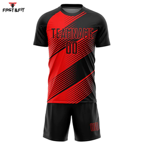Venta caliente Ropa de entrenamiento Uniformes de fútbol Conjunto Venta caliente Ropa de fútbol con pantalones cortos Ropa de equipo Mejor precio Uniforme de fútbol - Product Image 2