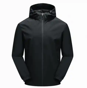 Custom Outdoor Men's <b>Wind</b> <b>Breaker</b> Windproof Jackets Hiking Waterproof Softshell Jacket Plain Windbreaker Jacket - Product Image 5