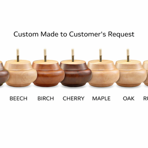 Classic Turned Wooden Furniture Leg Walnut Finish Solid Wood Sofa <b>Table</b> Bed Leg OEM Custom Manufacturer Factory - Product Image 3