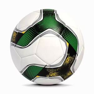 Ballon de football professionnel cousu à la machine en cuir PU PVC, ballon d'entraînement entièrement imprimé OEM - Product Image 1