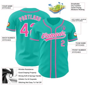 Maillot de baseball personnalisé pour les équipes Options de personnalisation complètes y compris les couleurs Noms des joueurs Logos brodés Respirant 100% - Product Image 4