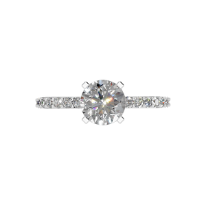 Elegant 925 Sterling <b>Silver</b> Religious Engagement Moissanite <b>Solitaire</b> <b>Ring</b> for Women Export Quality - Product Image 4