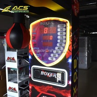 Nouvelle machine de jeu d'arcade de boxe ACS, simulateur de force de frappe à monnayeur, pour centres commerciaux et lieux de divertissement, version anglaise