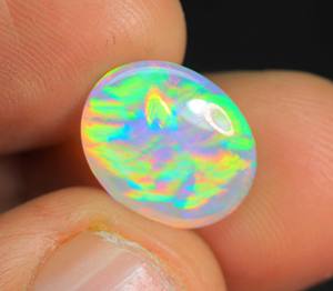 อัญมณีโอปอลทรงหลังเบี้ยทรงรังผึ้งเอทิโอเปียทรงวงรีอัญมณีโอปอลเอธิโอเปียนอัญมณี-ไฟหลากหลายหินธรรมชาติของขวัญสำหรับเขา - Product Image 2