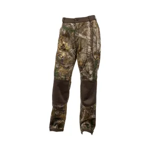 Calça hexagonal camuflada, calça camuflada masculina e feminina para caça ao ar livre