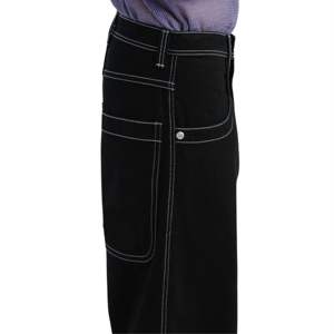 Lavage antique 1101 couronne canon Baggy jean 26 pouces bas coton lourd boutons personnalisés Rivets hommes décontracté rétro Denim - Product Image 6