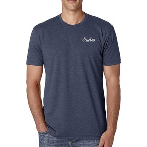 Camiseta de Manga Corta Azul Marino para Hombre con Logotipo Frontal, Corte Regular, Estilo Casual, 100% Algodón Jersey, Diseño de Cuello Redondo - Product Image 1