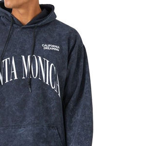 Sweat à capuche Offre Spéciale sur mesure délavé à l'acide Sweats à capuche vintage délavés à l'acide de couleur unie pour hommes - Product Image 5