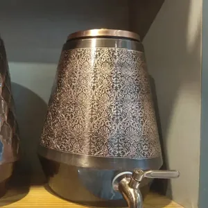 Dispensador de enfriador de agua de cobre martillado de último diseño, carcasa de acero inoxidable para uso en el hogar, oficina, escuela, disponible para la venta - Product Image 6