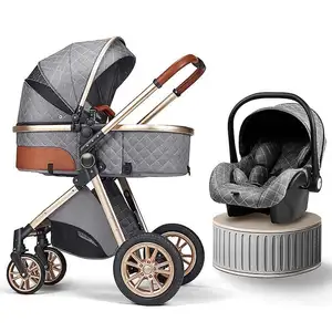 stainless High Quality Baby stroller Convertible Rider Easy Foldable Portable Kids stroller Ready To Ship