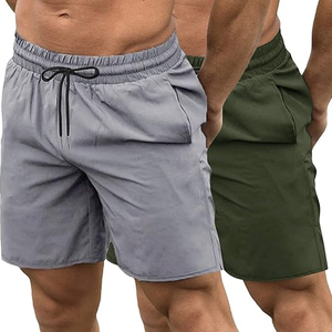 Short de jogging surdimensionné vierge coupe ample délavé à l'acide pour hommes avec logo personnalisé du fabricant - Product Image 4