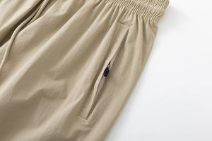 Pantalon de course de gymnastique à séchage rapide solide et respirant pour hommes, pantalon de survêtement léger en polyester personnalisé, pantalon de sport avec cordon de serrage - Product Image 6